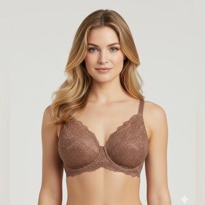 NWT Lacy-Lift Bra Convertible Straps Rich Tan Color